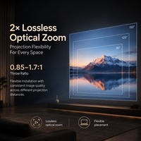 Projecteur laser triple RGB 4K natif C5 Master 5800 CVIA avec zoom optique AI Gimbal, Dolby Vision, 240 Hz, pour cinéma maison et jeux
