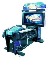 Machine de tir à double pistolet Ghost Squad 42 la plus vendue avec écran de 55 pouces pour usage familial et commercial