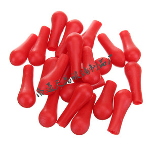 จุกยางปิดปลายปิเปต 3515 สีแดง ทำจากยางลาเท็กซ์ สำหรับหยดสารในห้องปฏิบัติการ หัวยางหนาสีแดง - Product Image 1