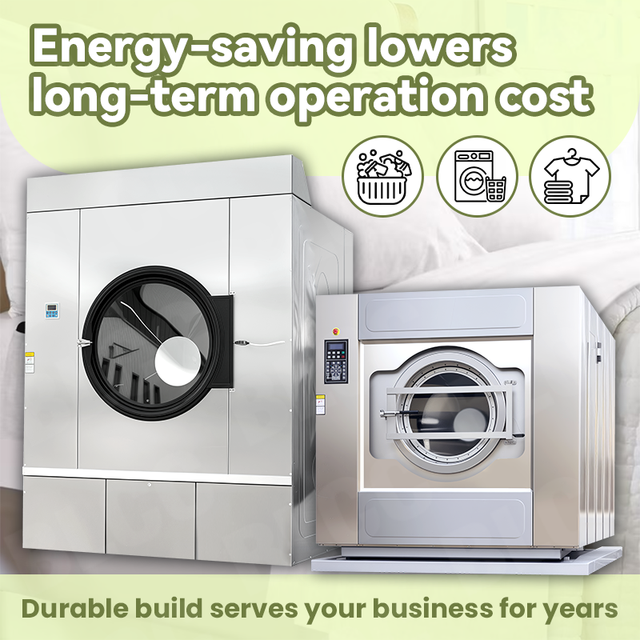 BLCC 50-150kg Washing Machine with Dryer Laundry Equipment Hotel Laundry Machine Washer Extractor Tumble Dryer Complete Set