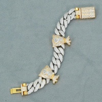 Bracelet à breloques en argent sterling avec moissanite taille radiant de luxe, fermoir durable, idéal pour mariages, fêtes et occasions spéciales, personnalisable, le plus vendu