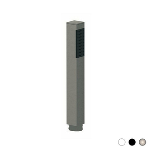 Manija de ducha cuadrada minimalista, acabado níquel cepillado mate, 0 cm de longitud - Product Image 1