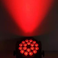 Projecteurs de scène à LED pour événements de mariage 18*10W RGBW DMX, étanches IP33, en alliage d'aluminium, contrôle DMX512/activation sonore