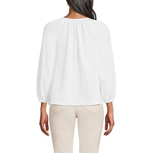 Blusa Ligera de Punto para Mujer FOXA, Manga 3/4, Cuello Redondo, Informal, Transpirable, para Uso Diario - Product Image 2