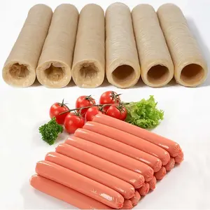 Sausage Skin Artificial Halal Edible Popular Collagen Sausage Casing In Russia