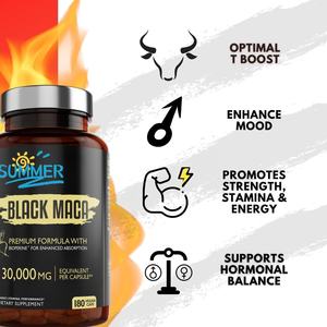 Erkekler ve kadınlar için OEM/ODM siyah Maca kök ekstresi enerji 60count Maca kapsüller - Product Image 5