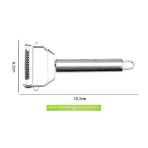 Wholesale Manual Double-Sided Peeler Multifunction Grater Julienne <b>Vegetable</b> <b>Fruit</b> Stainless Steel Potato Slicer Shredder - Product Image 2