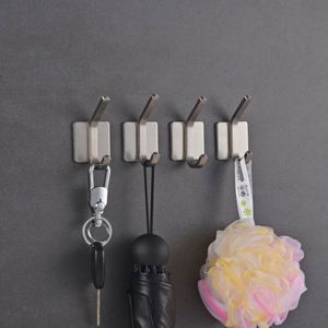 Juego de 4 Ganchos Autoadhesivos para Puerta de Acero Inoxidable Ecológicos WEKIS, Diseño Moderno para Montar en la Pared, Gancho para Batas de Baño, Gancho para Ropa - Product Image 6