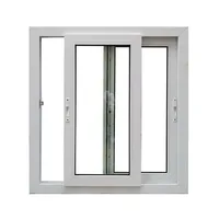 Allemagne Top Brand UPVC Profil PVC Fenêtre coulissante Fenêtre coulissante en plastique blanc Fenêtre coulissante extérieure en verre 4 panneaux Patio Windows