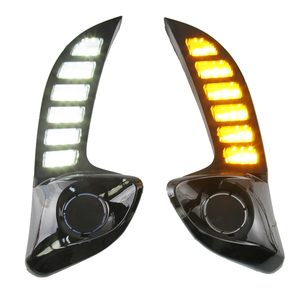 Feu de jour LED drl pour <span class=keywords><strong>toyota</strong></span> vios <span class=keywords><strong>yaris</strong></span> <span class=keywords><strong>2020</strong></span> 2021 2022 clignotant dynamique jaune voiture DRL feu antibrouillard lumière de jour - Product Image 1