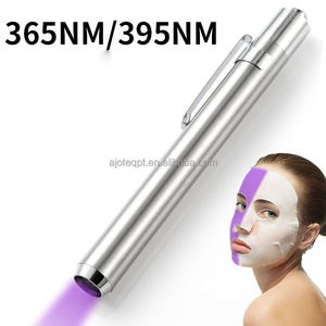 AJOTEQPT Lampe UV en forme de stylo 365/395nm Lampe de poche à séchage UV et détection d'agent fluorescent pour le <span class=keywords><strong>camping</strong></span> et la randonnée - Product Image 2