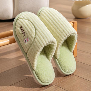 Chaussons d'intérieur et d'extérieur pour hommes et femmes, en coton, chauds et confortables, pour l'hiver et l'automne. - Product Image 3