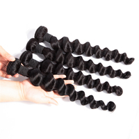 Extensions de cheveux vierges indiens bruts, qualité 10A, cuticules alignées, tissage de cheveux lâches et profonds, provenance Inde