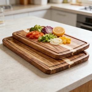 <span class=keywords><strong>Tabla</strong></span> <span class=keywords><strong>de</strong></span> <span class=keywords><strong>Cortar</strong></span> <span class=keywords><strong>de</strong></span> Madera <span class=keywords><strong>de</strong></span> Acacia <span class=keywords><strong>con</strong></span> Vetas en Relieve <span class=keywords><strong>para</strong></span> Cocina <span class=keywords><strong>con</strong></span> Ranura <span class=keywords><strong>para</strong></span> Jugos, Perfecta <span class=keywords><strong>para</strong></span> Uso Diario Compacto - Product Image 4