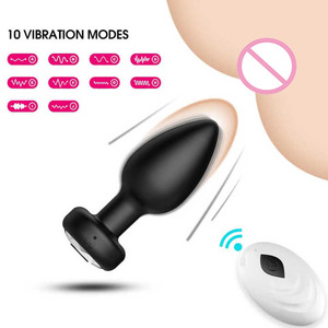 Sseqii Carga Usb Anal Plug Vibrador Juguetes sexuales para adultos para mujer Vibrador remoto Silicona Ano Masajeador de próstata