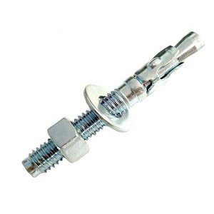 Ancres à coin personnalisées Lituo 3/8x2-1/4" en acier au carbone zingué, à expansion, certifiées CE pour le montage d'équipements lourds, service OEM - Product Image 1