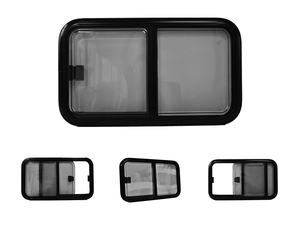Jishun Cửa Sổ Trượt Xe Rv Khung Nhôm Kính Acrylic Có Rèm Xếp Li Cửa Sổ Trượt Phía Sau - Product Image 4