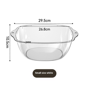 Lavabo in plastica trasparente per il lavaggio dei piedi bucato durevole addensato piccolo lavabo per studenti domestici dormitorio moderno - Product Image 6