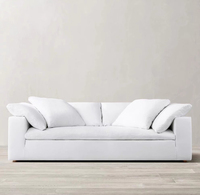 Sofá Individual de Ocio de Estilo Retro Americano, de Tela de Lino y Algodón, para Apartamentos Pequeños, Salas de Estar y Casas de Huéspedes