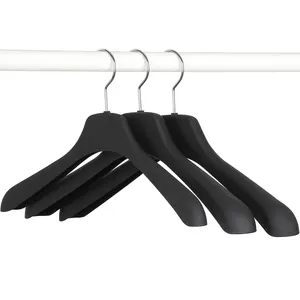 LINDON Modern Fashion Wide Shoulder Hanger Standard PS Non Slip Plastic Clothing Coat Hangers Plastic For Display
