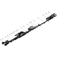 Machines semi-automatiques de chaîne de montage de paquet de batterie au lithium produisant l'équipement de cellules Lifepo4 pour les cellules prismatiques de poche