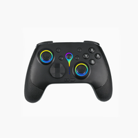Manette sans fil pour Nintendo Switch/P4/P3/PC/Android/iOS avec joystick à effet Hall, gyroscope 6 axes, macro, double vibration