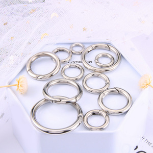 Nhà Máy RTS 316 thép không gỉ mở Claw <span class=keywords><strong>Clasp</strong></span> DIY Keychain da hợp kim Pet chuỗi phát hiện phụ kiện khóa loại vòng - Product Image 6