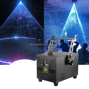 10W Set Laser pernikahan mesin salju dan mesin asap 1500W, Set peralatan efek salju RGB Laser animasi untuk pencahayaan panggung - Product Image 2