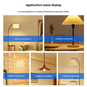 Ampoule <span class=keywords><strong>LED</strong></span> intelligente <span class=keywords><strong>rechargeable</strong></span> avec télécommande, luminosité et température de couleur réglables, culot E27 pour éclairage portable - Product Image 2