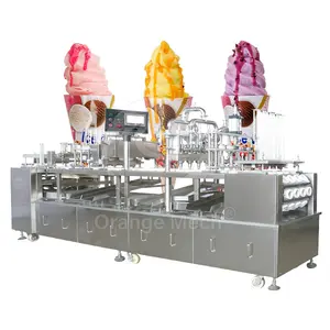 ORME Water Jelly Jam Ice Cream Cone Sandwich Hummus Bowl Cup Fill Seal Machine Line Linear Manufacturer Price