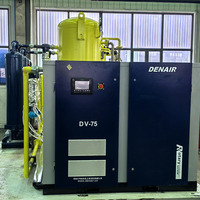 Générateur d'azote PSA intégré pour usage extérieur 70m³/h, équipement industriel en acier inoxydable 304/316 avec pureté de 97-99,999 %