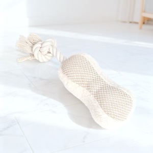 Hot Sale Classic Eco-Friendly Cat Toy Self Entertainment Chew Resistant Plush <b>Rope</b> Knot Squeaky Puppy Tug of Wa - Product Image 6