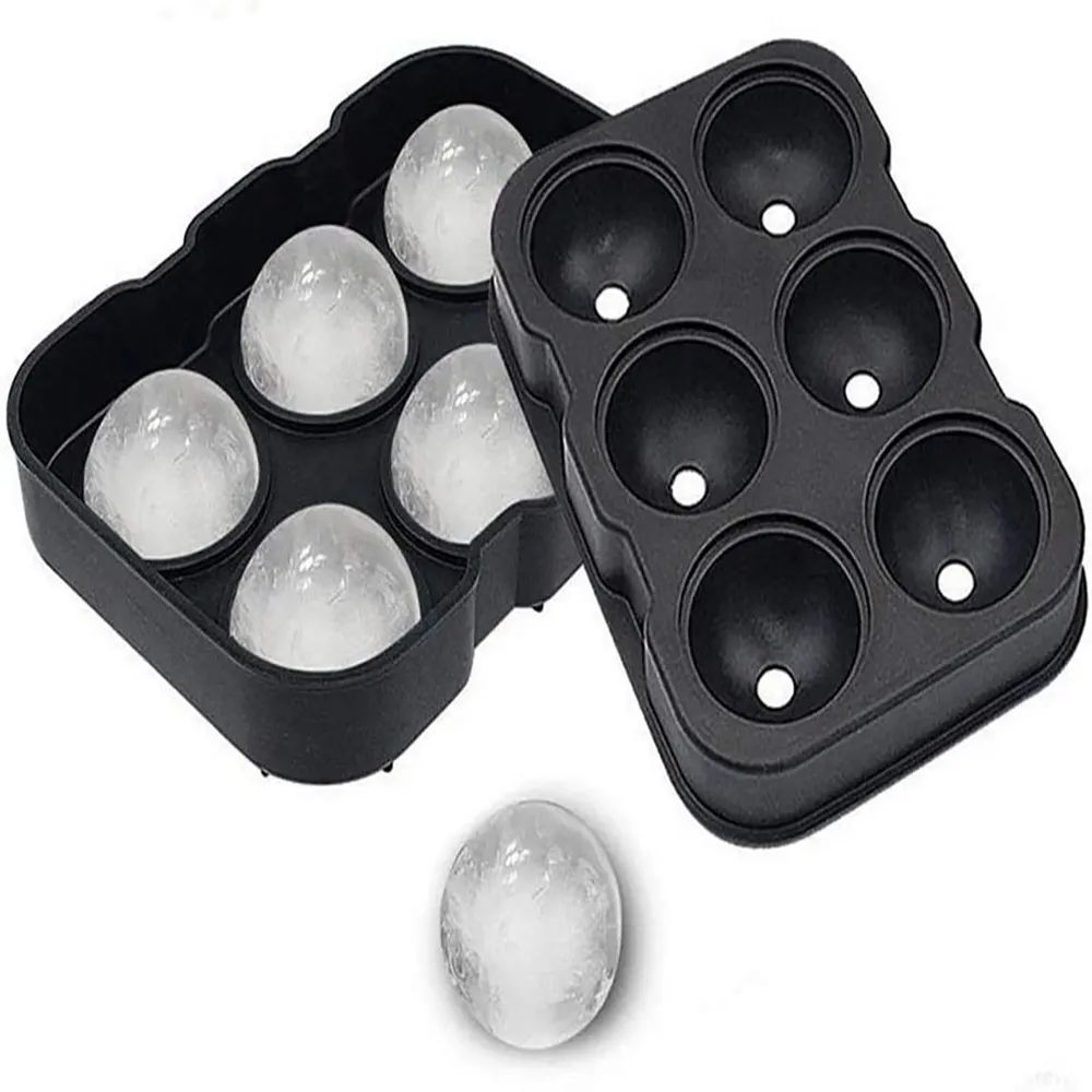 Großhandel Bpa frei Silikon Eiswürfel schale für Whisky benutzer definierte Eisform Bar Ice Ball Mould mit Deckel