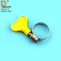 Collier de serrage réglable OEM personnalisé noir pour tuyau 1/2 po, collier de serrage en acier inoxydable pour tuyau d'échappement