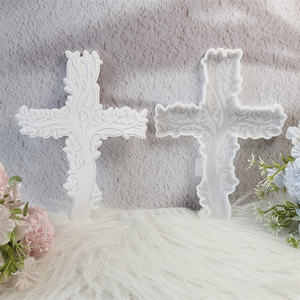 Moules de coulée en résine faits à la main pour bricolage ornements décoratifs Ins Style Silicone croix moule X0316 - Product Image 1