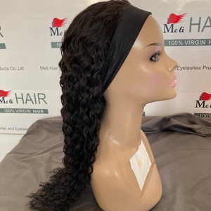 Perruque bandeau 180% de densité, bouclée, Deepwave, Bodywave, lisse, sans colle, sans dentelle, avec baby hair, cheveux humains Remy brésiliens longs de haute qualité - Product Image 3