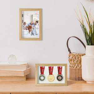 Cadres en bois 3D avec verre pour présentoirs à profondeur de 3 cm et 5 cm, formats 8x8, 8x10, 10x10, 12x12 pouces et A4 - Vente en gros - Product Image 5