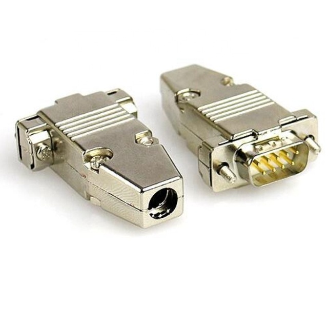 D-SUB 9P/HDB15 connector backshells d type 9 pin connector hood