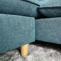 Canapé-lit futon chic nordique haut de gamme de luxe, pliable, avec structure métallique moderne et fonction de rangement, pour la vente en gros