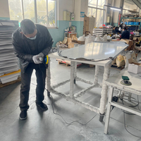 30 ans de fabrication de métal personnalisé Table de DJ pliable Divers modèles avec lumière LED Table de DJ pliante en aluminium