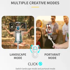 <span class=keywords><strong>L09</strong></span> para <span class=keywords><strong>Estabilizador</strong></span> de <span class=keywords><strong>Gimbal</strong></span> de Mano, Palo Selfie con Luz de Relleno Ajustable, Soporte para Teléfono Móvil para Videocámara Inalámbrica - Product Image 6