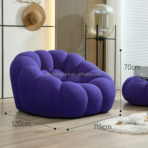 Sillón Individual de Lujo Moderno, Económico, Directo de Fábrica, con Forma de Burbuja, Calabaza o Balón de Fútbol, para Dormitorio o Balcón - Product Image 6