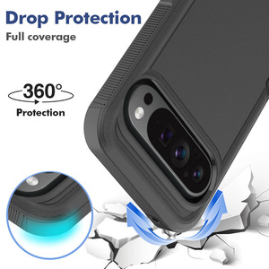 Cover per <span class=keywords><strong>Telefono</strong></span> Google Pixel 10 9 Pro XL 9A 8 8A 7 7A 6A Antiurto, Guscio Ibrido <span class=keywords><strong>a</strong></span> Doppio Strato con Protezione 2 in 1 - Product Image 3