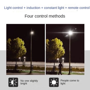 Luz solar LED Sensor de movimiento Lámpara solar para exteriores IP65 Luz de pared impermeable Luz de calle alimentada por luz solar - Product Image 4