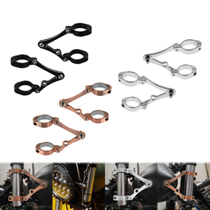 Soporte Universal para Faro Delantero de 39mm-41mm para Motocicletas Harley Sportster XL <span class=keywords><strong>Cafe</strong></span> <span class=keywords><strong>Racer</strong></span> Honda, Color Negro - Product Image 2
