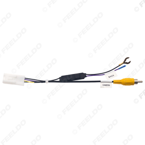 Adaptateur de câble de recul pour stationnement automobile, prise vidéo femelle 10 broches, câble RCA avec carte de conversion d'alimentation 12V-6V pour Subaru Forester (15-20) - Product Image 3