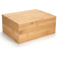 Cadeau rustique artisanat boîte à souvenirs en bois inachevé coffre au trésor de stockage