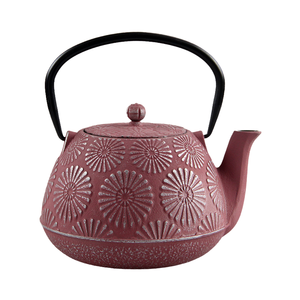 Japanese Tetsubin 40oz 1200ml Cast Iron Enamel Teapot Stainless Steel <b>Infuser</b> Classic Heat-Resistant Handle for Tea Coffee - Product Image 4