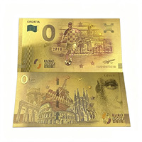 Ventes Flash 2026 : Billet de Banque Souvenir Plaqué Or 0 Euro – 4 Designs