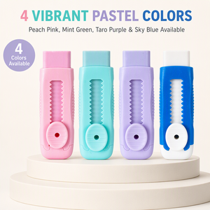 <span class=keywords><strong>Gomme</strong></span> rétractable à poussoir avec support, couleurs <span class=keywords><strong>pastel</strong></span> mignonnes, <span class=keywords><strong>pour</strong></span> étudiants et fournitures scolaires - Product Image 6